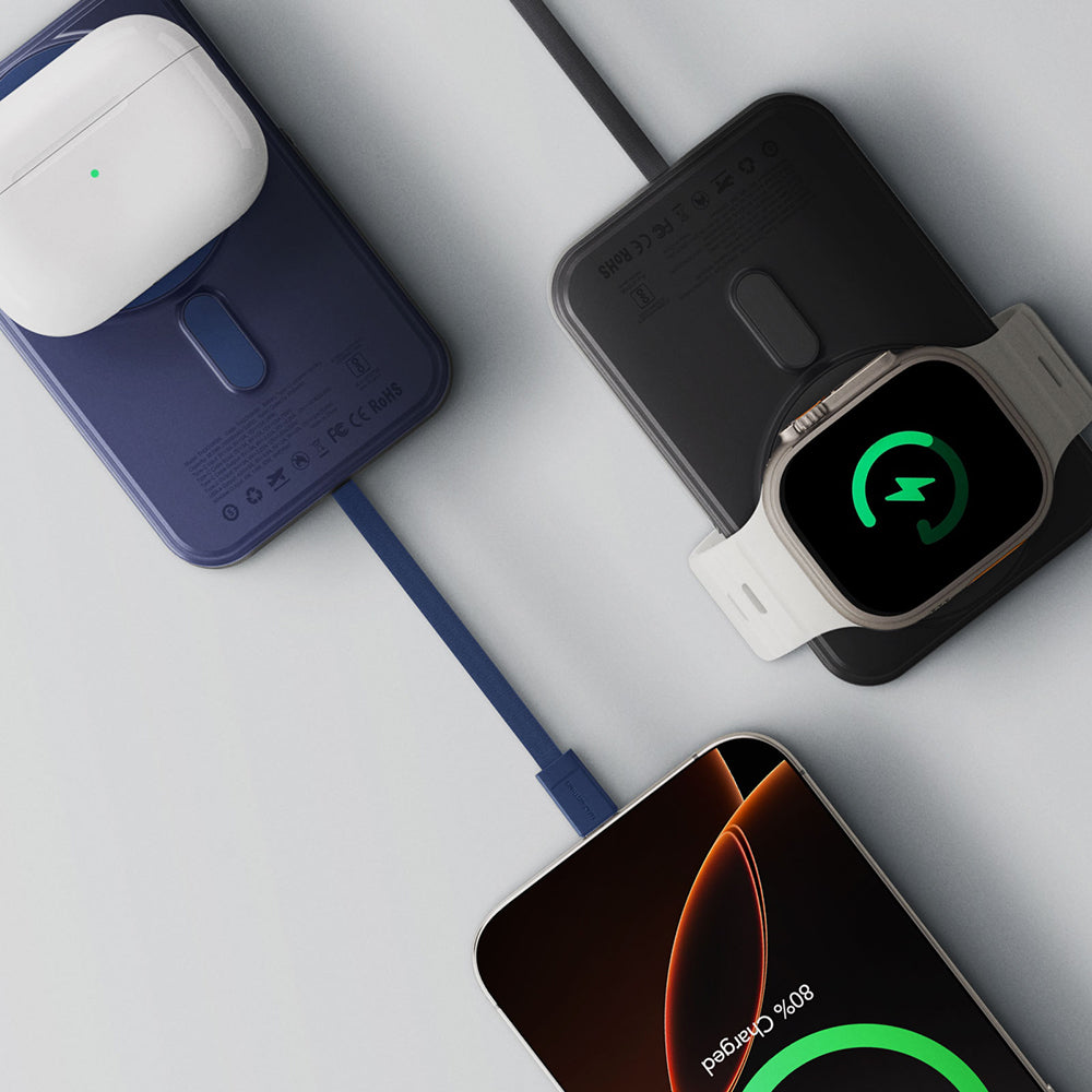 Amazingthing Thunder Go Akıllı Saat Kablosuz Şarj Özellikli PD 22.5W Standlı 15W 10000mAh Kablosuz Powerbank