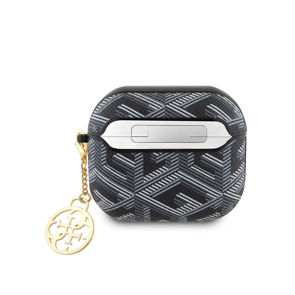 Guess Airpods 3. Nesil Orjinal Lisanslı G Cube Desenli 4G Süs Zincirli Kılıf