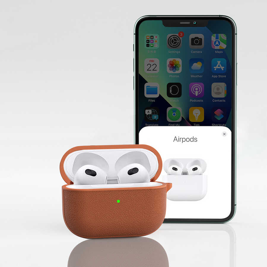 Wiwu Calfskin Airpods 3. Nesil Kılıf - 5