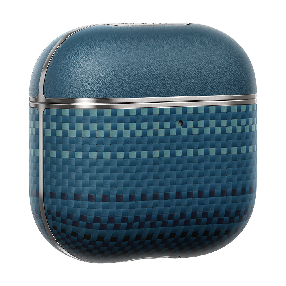 Pitaka Tactile Woven Sunset-Moonrise Serisi Airpods 4 Aramid Fiber Sunset Kılıf