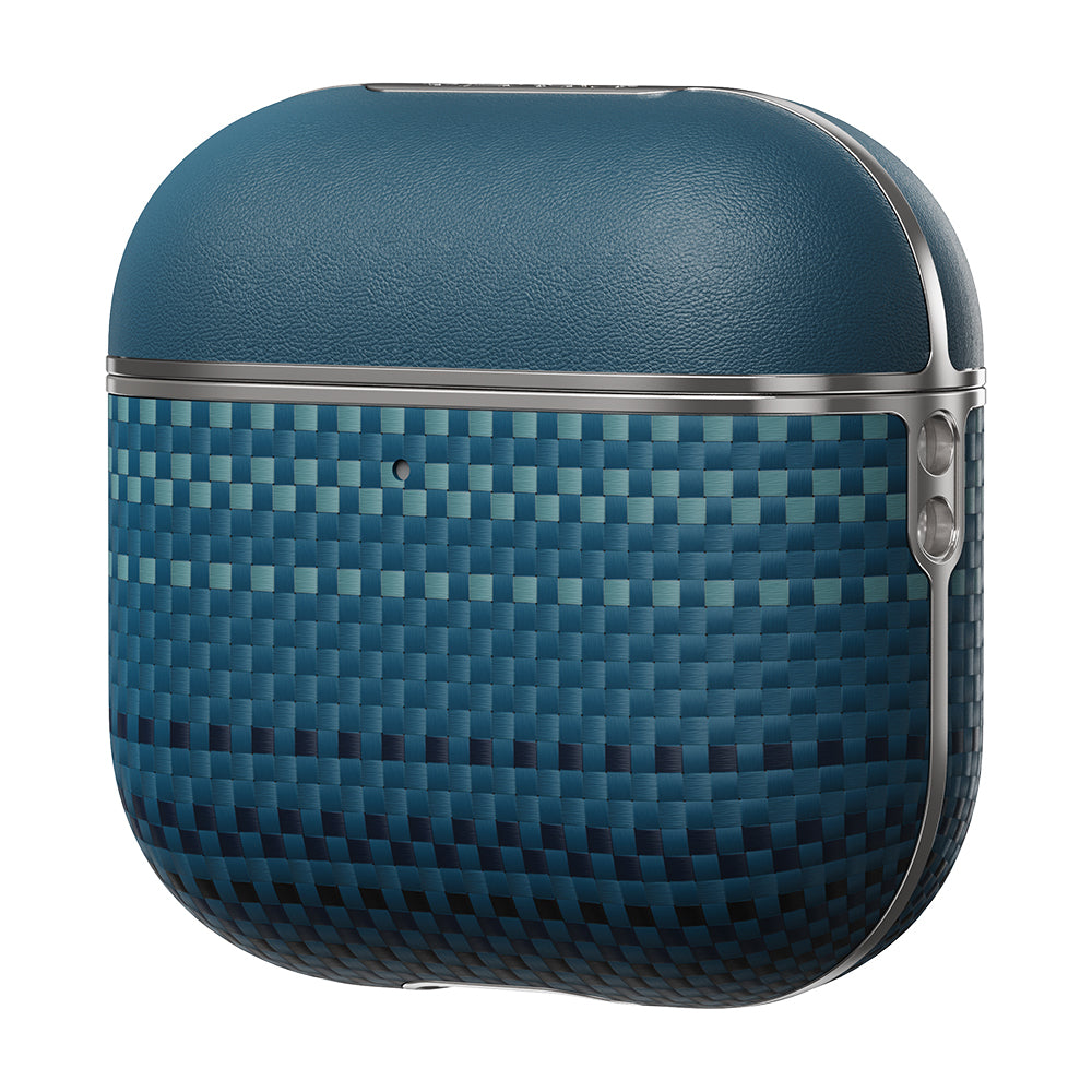 Pitaka Tactile Woven Sunset-Moonrise Serisi Airpods 4 Aramid Fiber Sunset Kılıf