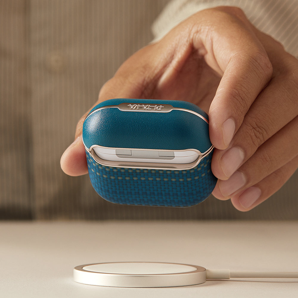 Pitaka Tactile Woven Sunset-Moonrise Serisi Airpods 4 Aramid Fiber Sunset Kılıf
