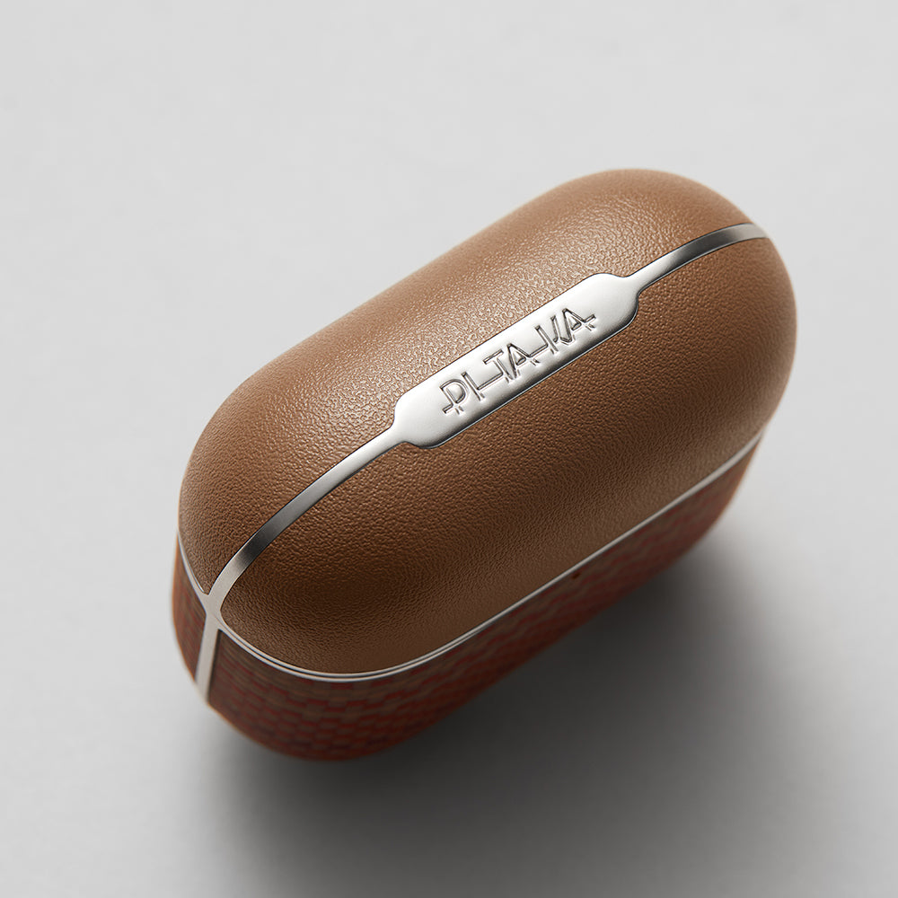Pitaka Tactile Woven Sunset-Moonrise Serisi Airpods 4 Aramid Fiber Sunset Kılıf