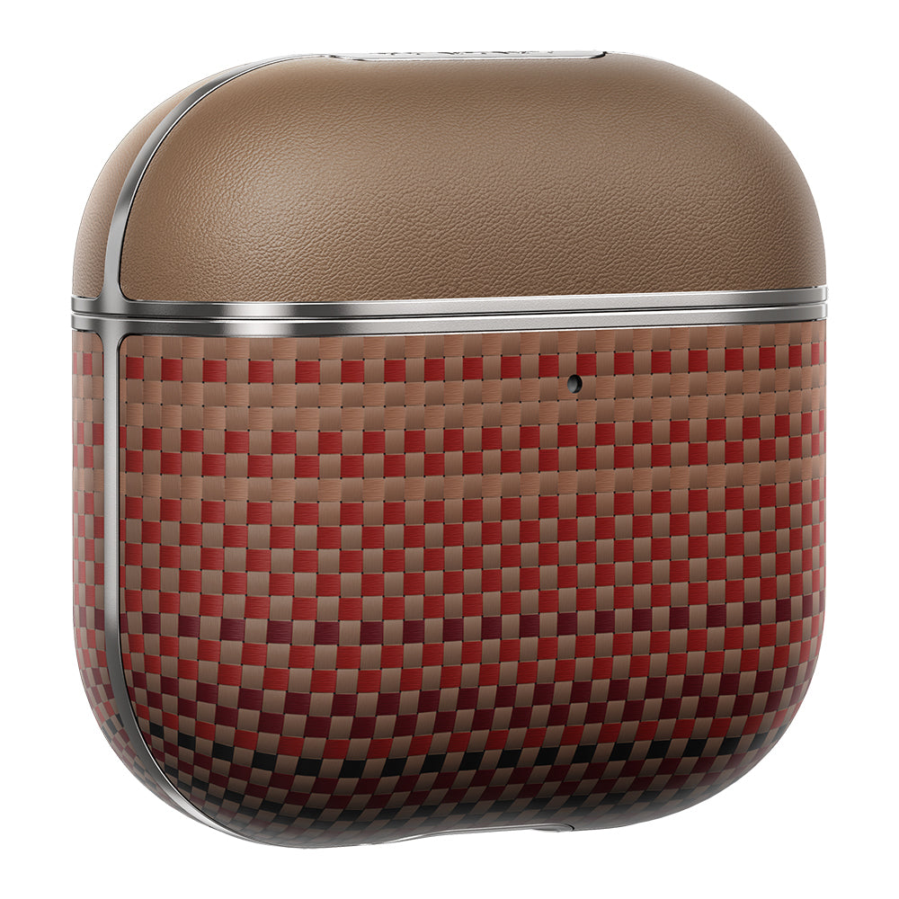 Pitaka Tactile Woven Sunset-Moonrise Serisi Airpods 4 Aramid Fiber Sunset Kılıf