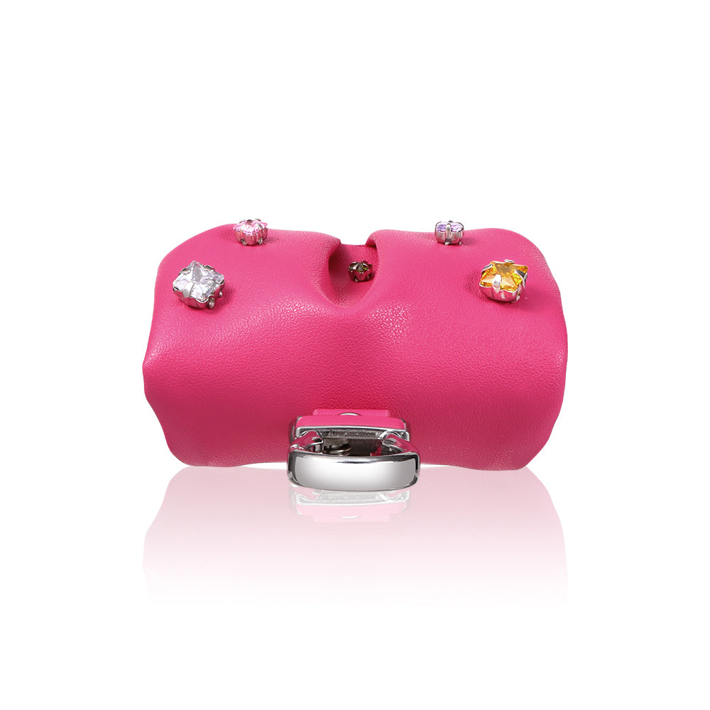 Pynana Sugar Cube Serisi Airpods 4 Kılıf PU Deri Çanta Tasarımlı Taşlı Kılıf