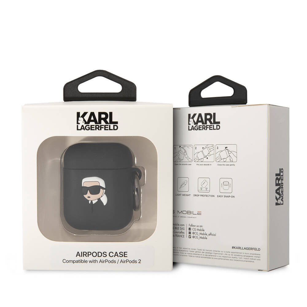 Karl Lagerfeld Airpods Orjinal Lisanslı Karl 3D Silikon Kılıf