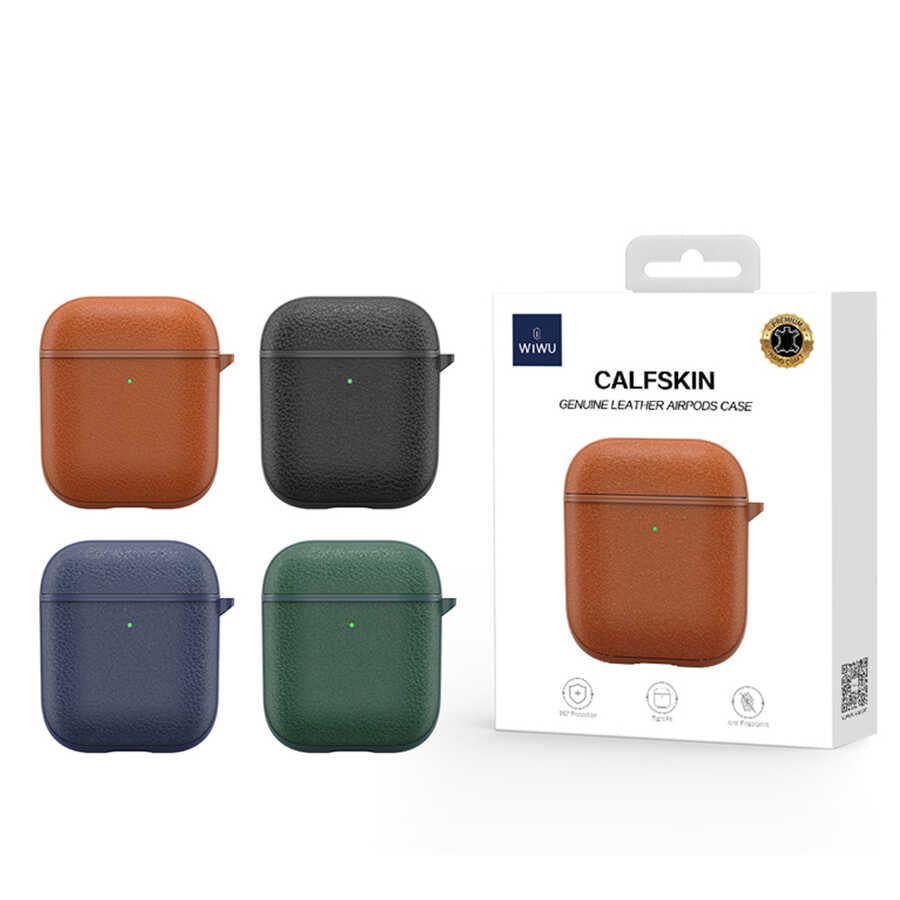 Wiwu Calfskin Airpods Kulaklık Kılıfı - 11