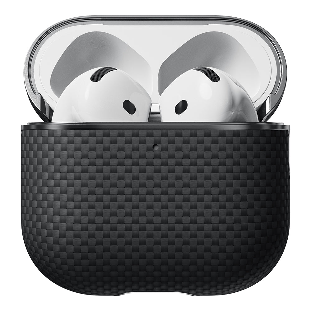 Pitaka Ultra-Slim Classic Serisi Airpods Pro 2 1500D Aramid Fiber Black-Grey Twill Kılıf