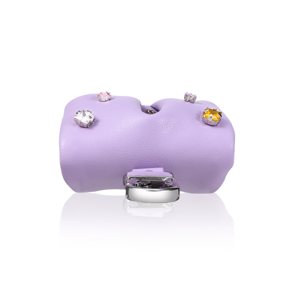 Pynana Sugar Cube Serisi Airpods Pro 2 Kılıf PU Deri Çanta Tasarımlı Taşlı Kılıf