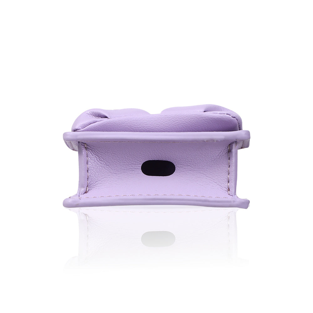 Pynana Sugar Cube Serisi Airpods Pro 2 Kılıf PU Deri Çanta Tasarımlı Taşlı Kılıf
