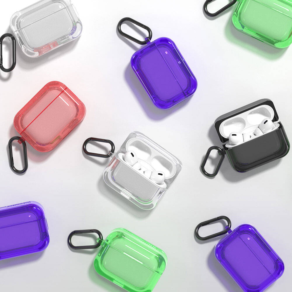 Youngkit Candy Serisi Airpods Pro 2 Saydam Jelly Tasarımlı Kulaklık Kılıfı - 9