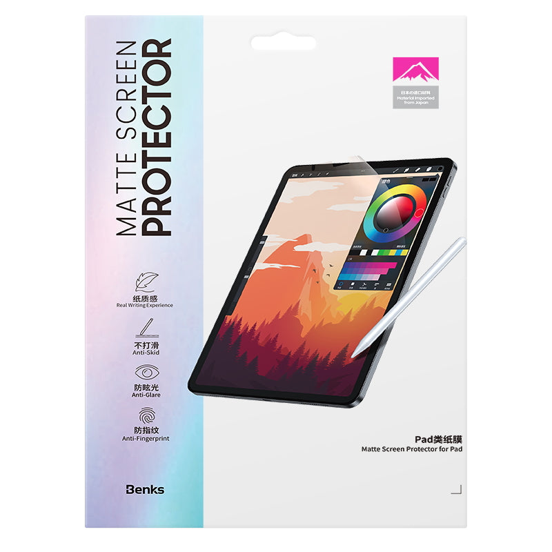 Benks Premium Serisi iPad 10.9 2022 (10.Nesil) Kağıt Hisli Paper-Like Ekran Koruyucu - 5