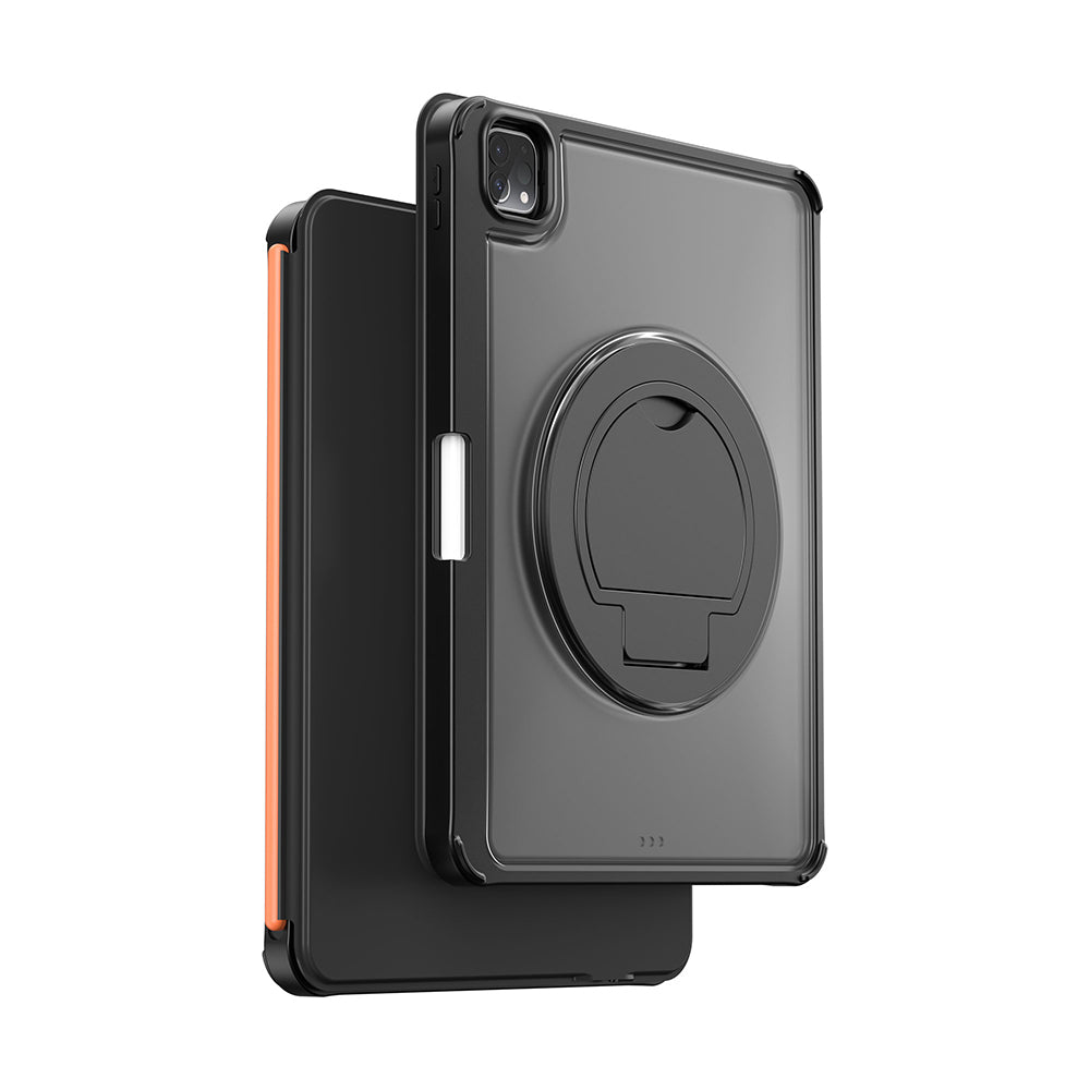 Wiwu MK-007 Combo Pro iPad Air 10.9 2022 (5.Nesil) Kalem Bölmeli Klavyeli Standlı Kılıf