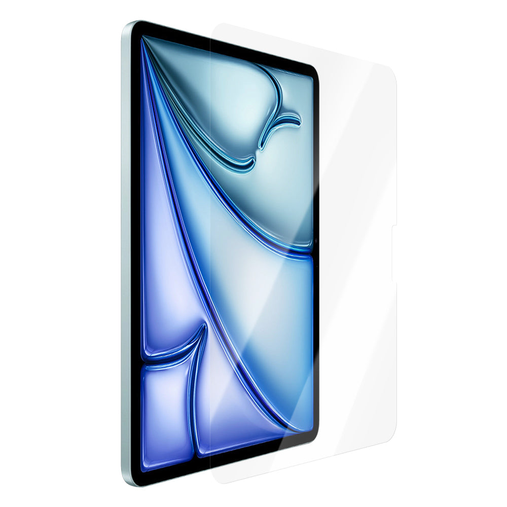 CaseWorld Steel Shield Serisi iPad Air 11 2024 Temperli Cam Ekran Koruyucu + Uygulama Aparatı
