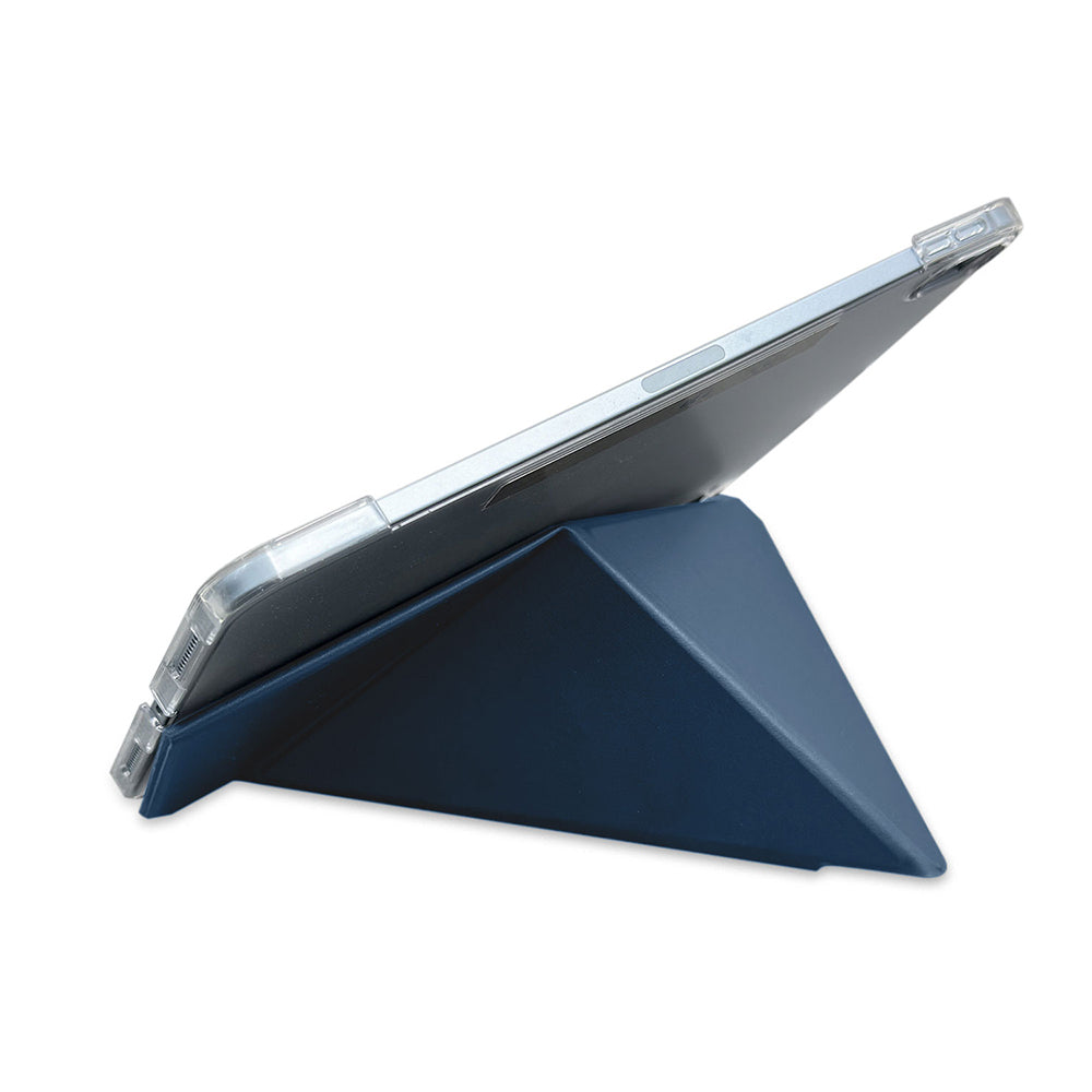 Raptic Clear Folio iPad Air 11 M2 2024 Airbagli Şeffaf Kılıflı Katlanabilir Standlı Kılıf