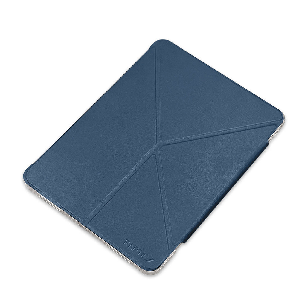 Raptic Clear Folio iPad Air 11 M2 2024 Airbagli Şeffaf Kılıflı Katlanabilir Standlı Kılıf