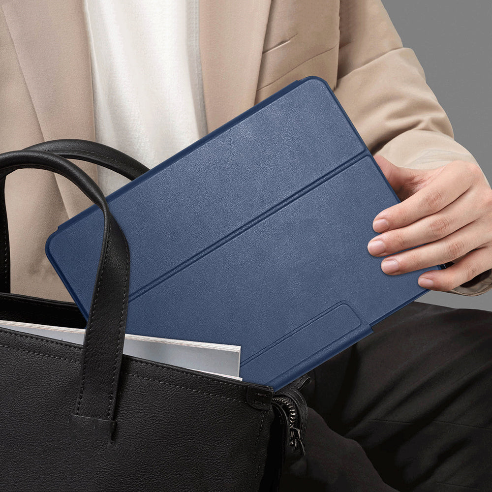 Raptic Spin Detachable Folio iPad Air 11 2025 M3 PU Ayrılabilir Kalem Bölmeli Standlı Kılıf