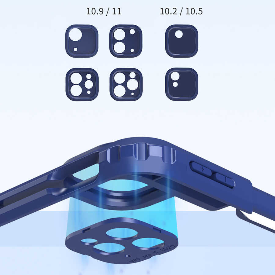 Wiwu Mecha iPad Pro 11 2021 (3.Nesil) Dönebilen Standlı Tablet Kılıfı - 8