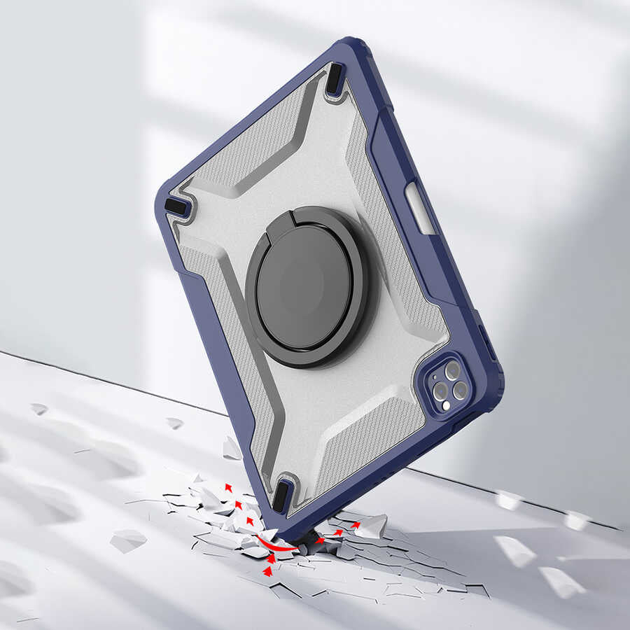Wiwu Mecha iPad Pro 11 2021 (3.Nesil) Dönebilen Standlı Tablet Kılıfı - 10