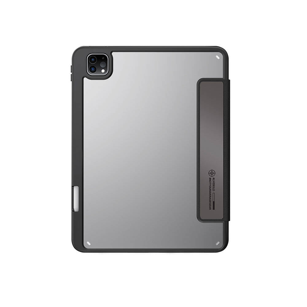 SkinArma iPad Pro 11 2024 Kılıf Holografik Tasarımlı Arkası Şeffaf Çıkarılabilir Magnetik Kira Kobai Kılıf