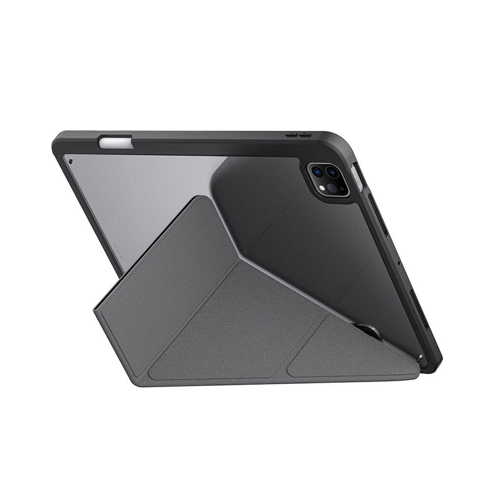 SkinArma iPad Pro 11 2024 Kılıf Holografik Tasarımlı Arkası Şeffaf Çıkarılabilir Magnetik Kira Kobai Kılıf