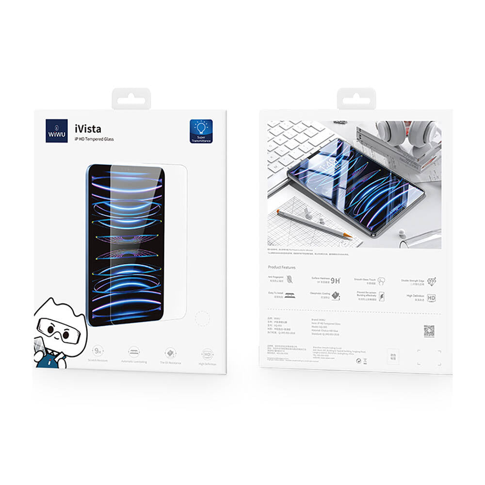 Wiwu Wi-GQ003 iVista Serisi iPad Pro 11 2024 Oleofobik HD Temperli Cam Ekran Koruyucu