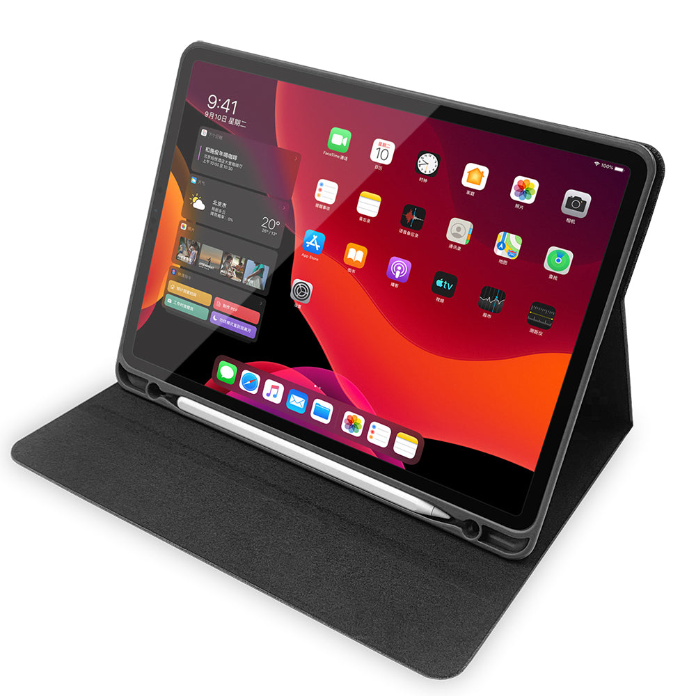 Raptic Smartstyle iPad Pro 12.9 2020 Kalem Bölmeli Standlı Tablet Kılıfı