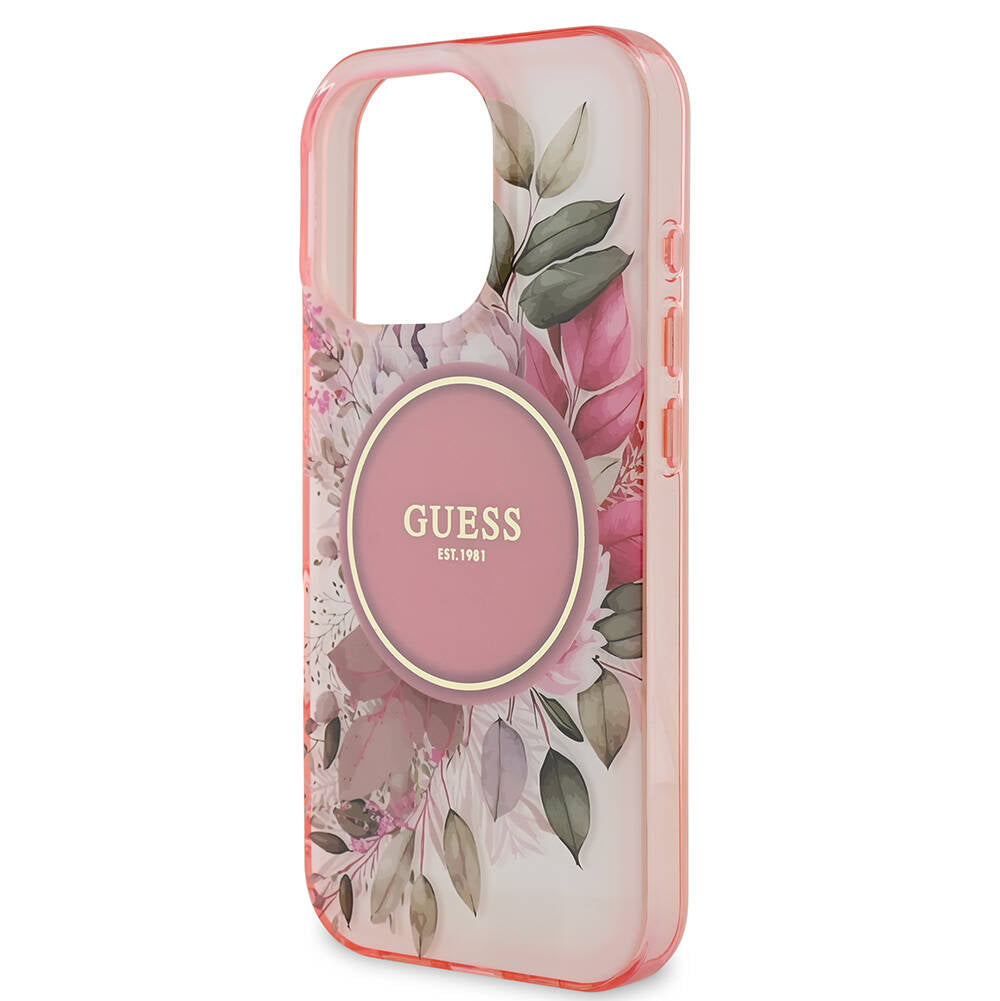 Guess iPhone 16 Pro Max Orjinal Lisanslı Magsafe Flower Tonal Circle Telefon Kılıfı-8