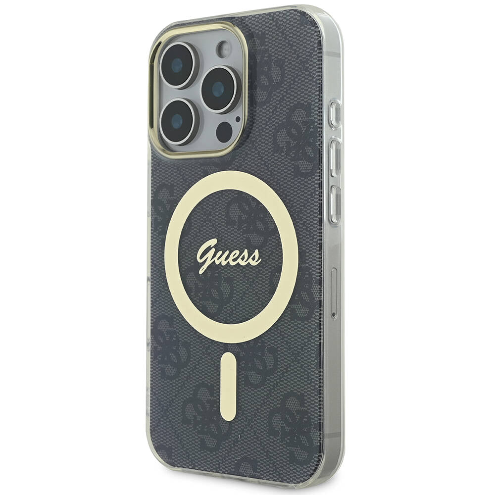 Guess iPhone 16 Pro Max Orjinal Lisanslı Magsafe Yazı Logolu 4G Desenli Telefon Kılıfı-2