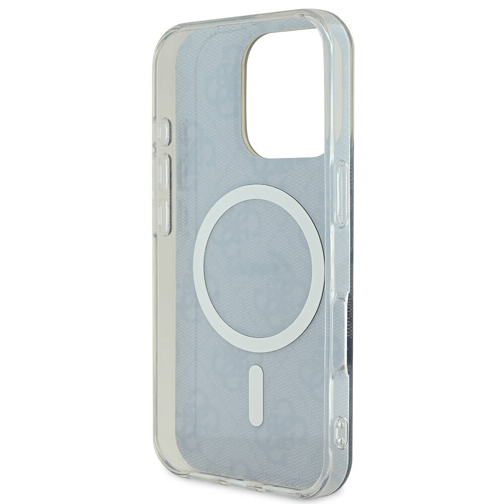 Guess iPhone 16 Pro Max Orjinal Lisanslı Magsafe Yazı Logolu 4G Desenli Telefon Kılıfı-7