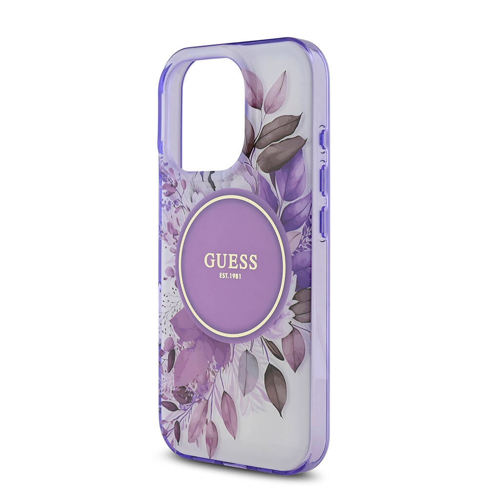 Guess iPhone 16 Pro Max Orjinal Lisanslı Magsafe Flower Tonal Circle Telefon Kılıfı-15
