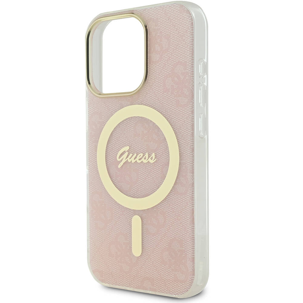 Guess iPhone 16 Pro Max Orjinal Lisanslı Magsafe Yazı Logolu 4G Desenli Telefon Kılıfı-22