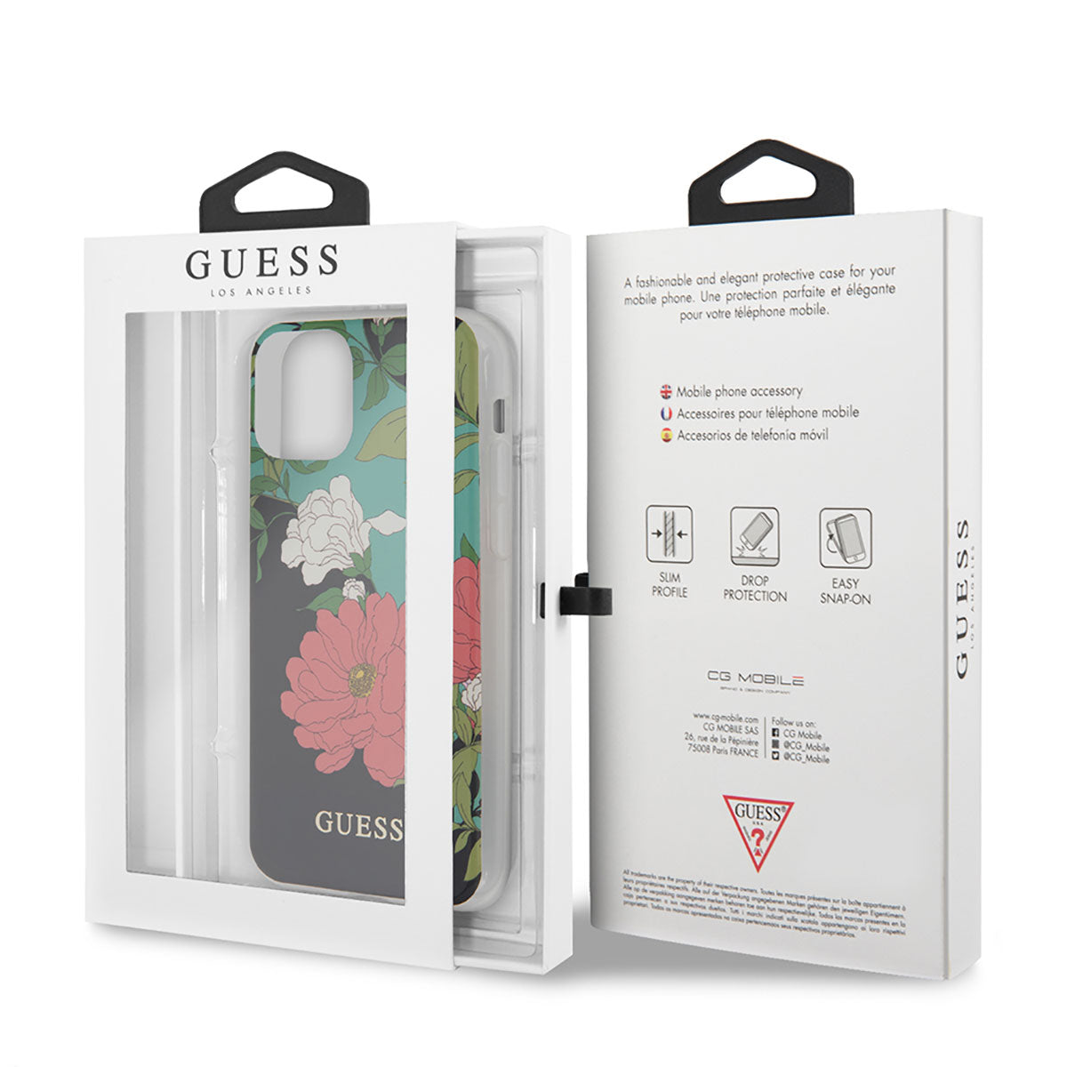 Guess iPhone 11 Kılıf Çiçek Desenli Tasarım Telefon Kılıfı - 5