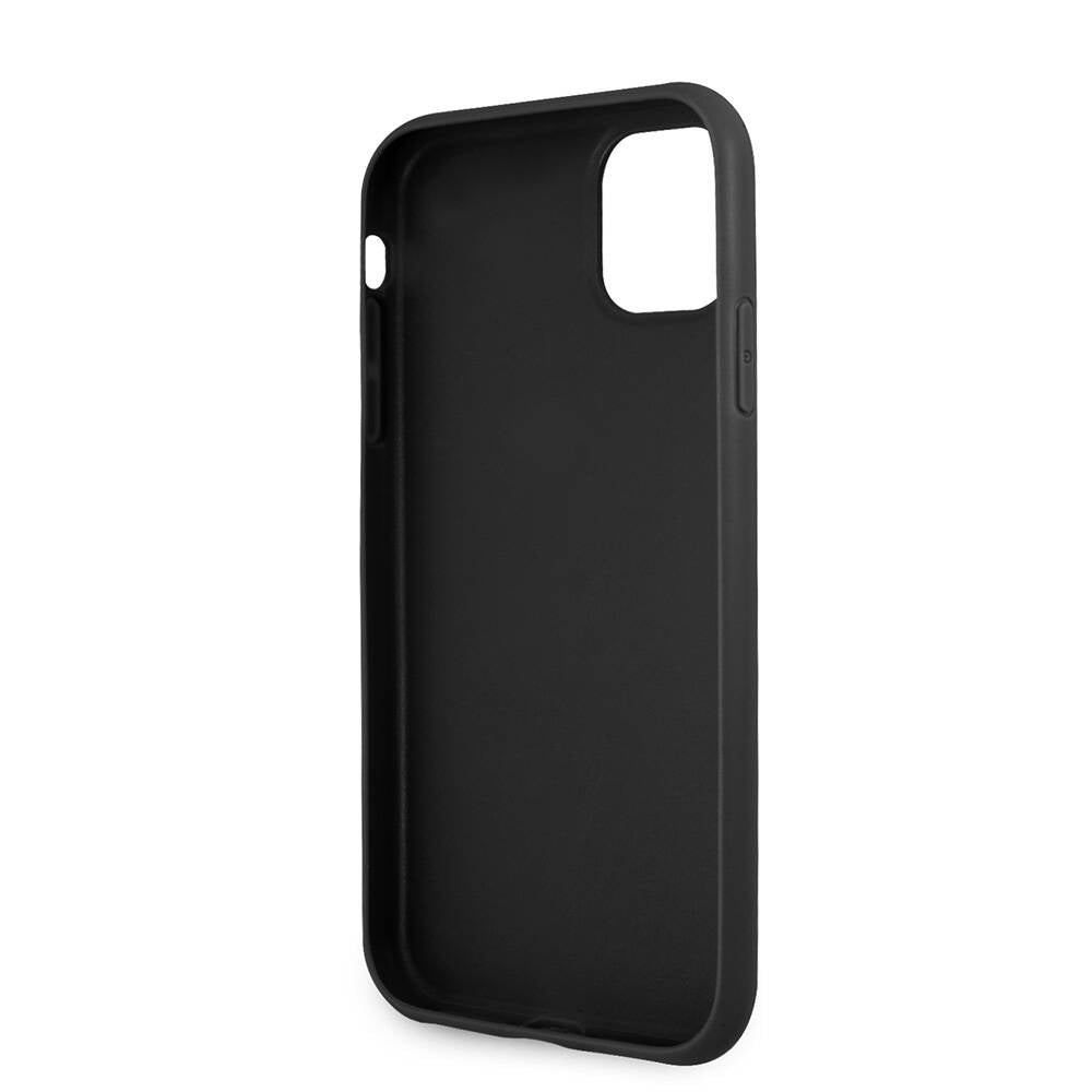 Guess iPhone 11 PU Deri Büyük Metal Logo Dizaynlı Telefon Kılıfı - 15