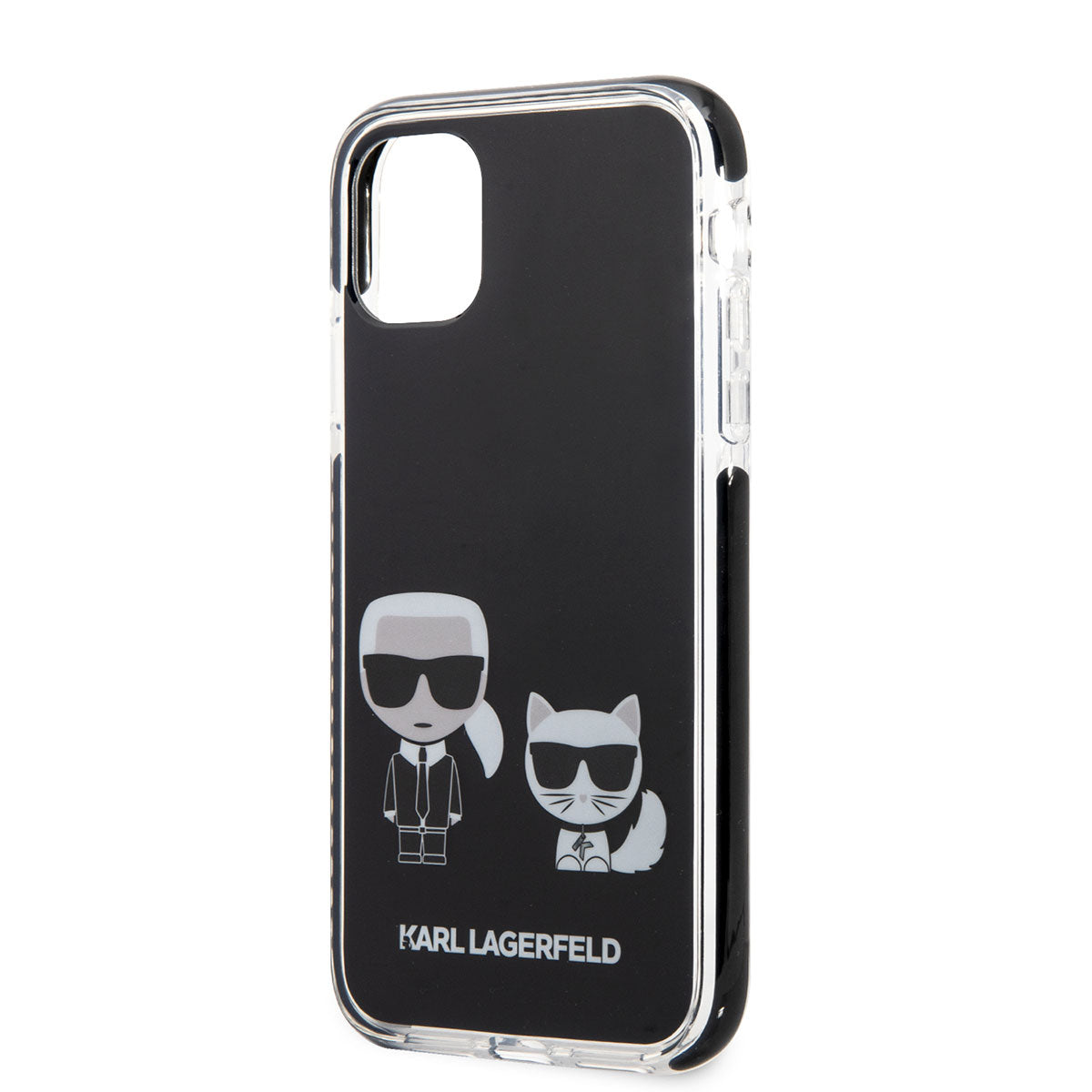 Karl Lagerfeld iPhone 11 Kılıf Kenarları Siyah Silikon K&C Dizayn Telefon Kılıfı - 6