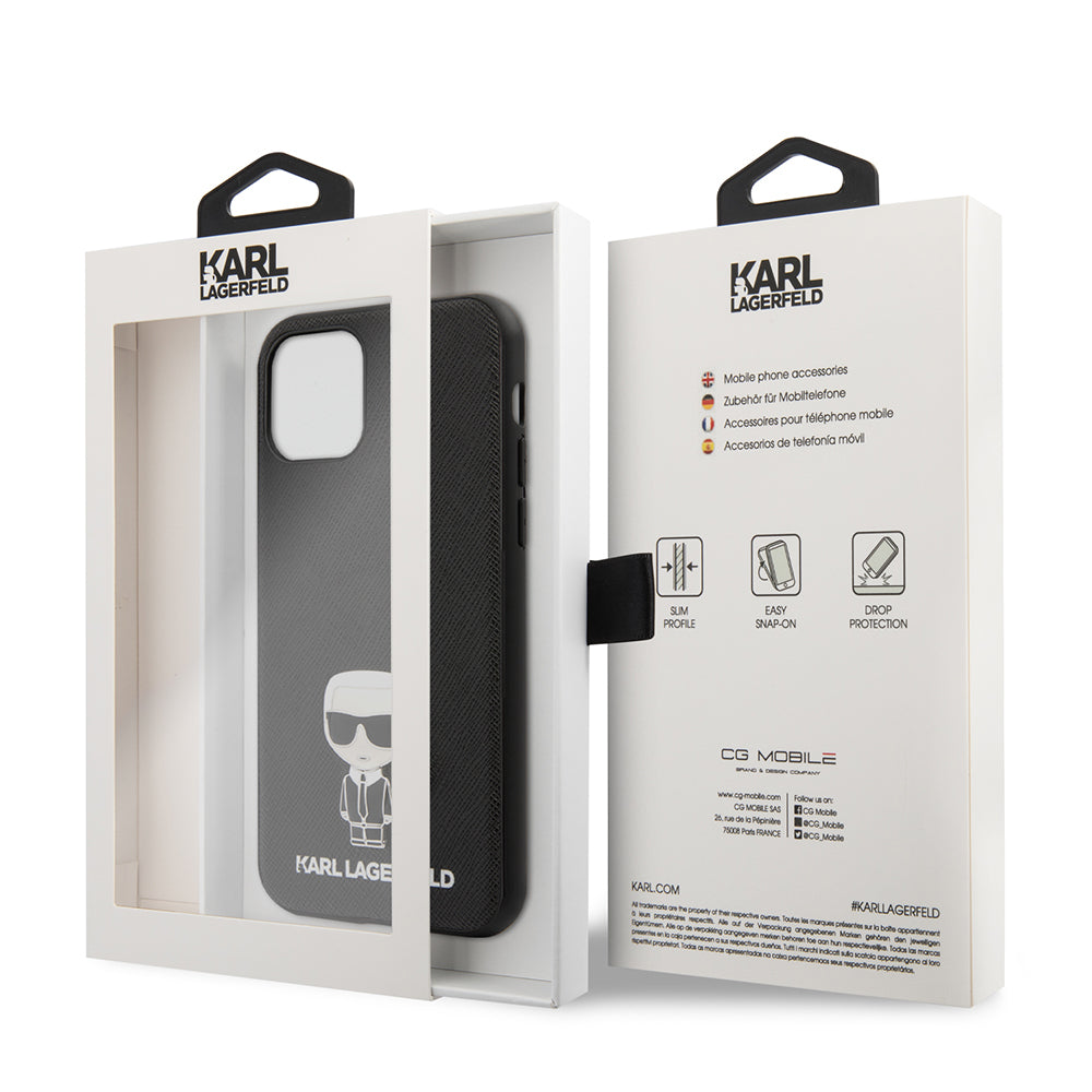 Karl Lagerfeld iPhone 11 Kılıf PU Suni Deri Karl Dizayn Telefon Kılıfı - 5