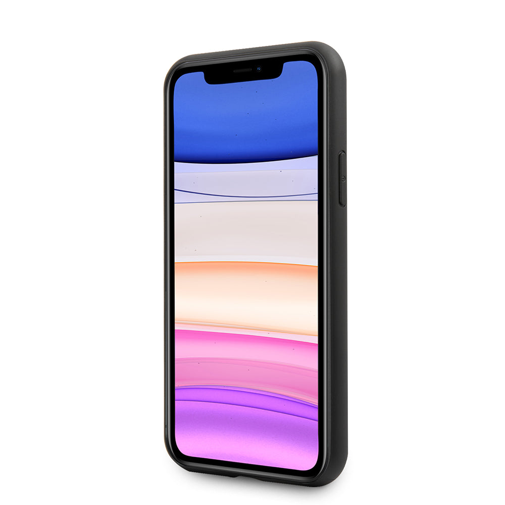 Karl Lagerfeld iPhone 11 Kılıf PU Suni Deri Karl Dizayn Telefon Kılıfı - 6
