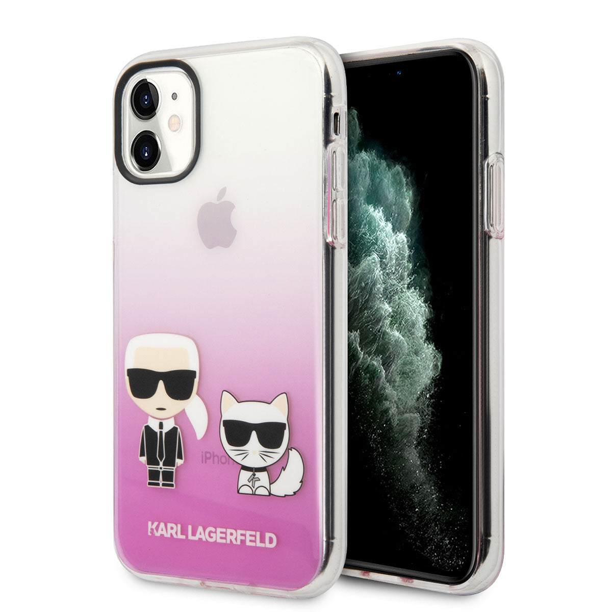 Karl Lagerfeld iPhone 11 Kılıf Sert TPU K&C Dizayn Telefon Kılıfı - 13