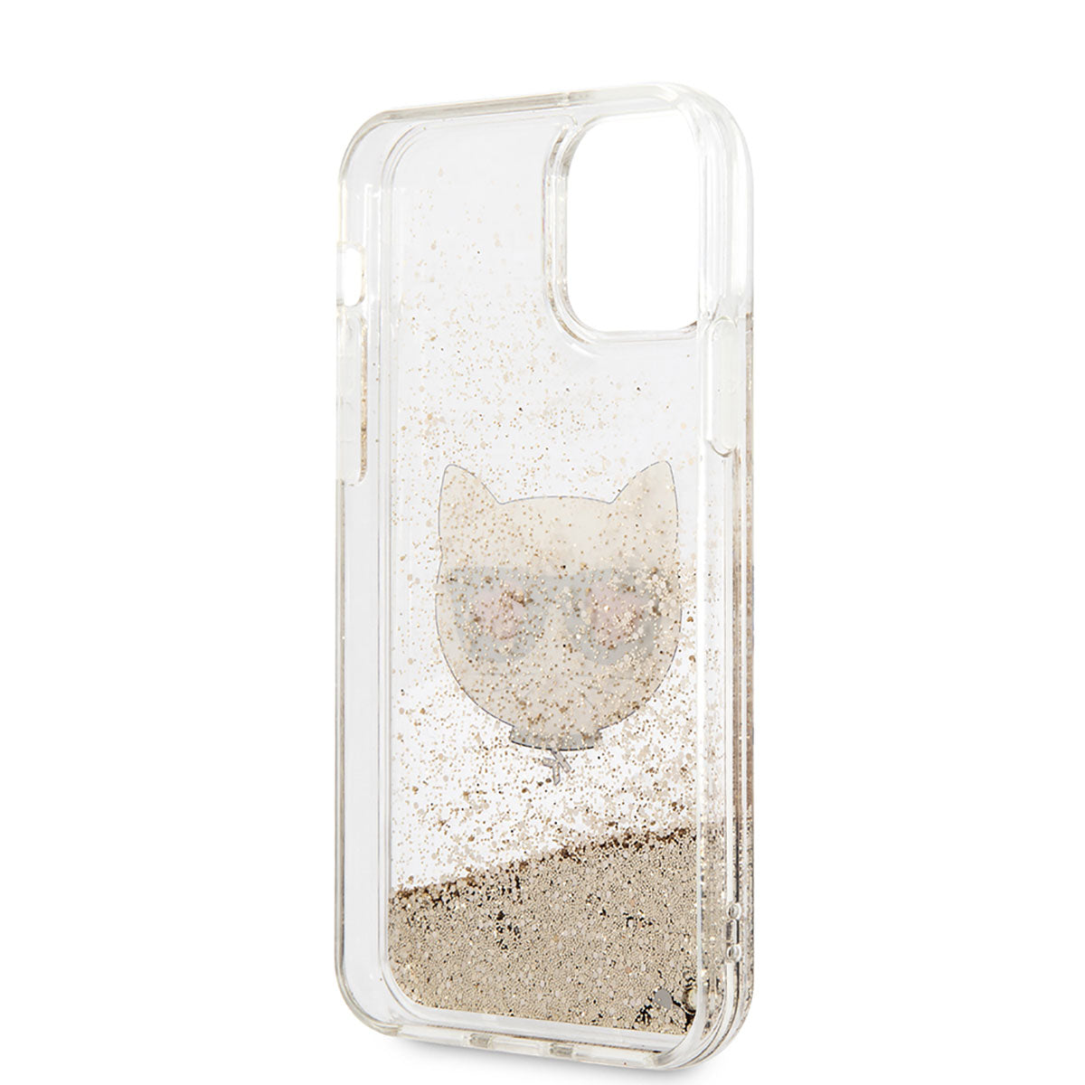 Karl Lagerfeld iPhone 11 Kılıf Sıvılı Simli Choupette Dizayn Telefon Kılıfı - 4
