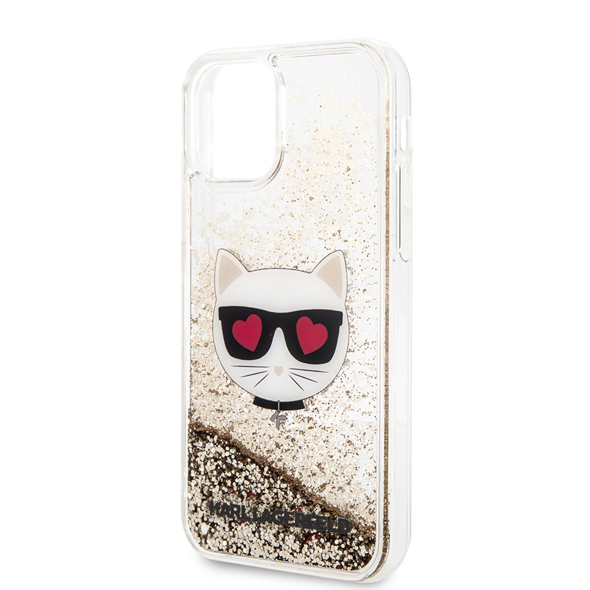 Karl Lagerfeld iPhone 11 Kılıf Sıvılı Simli Choupette Dizayn Telefon Kılıfı - 5