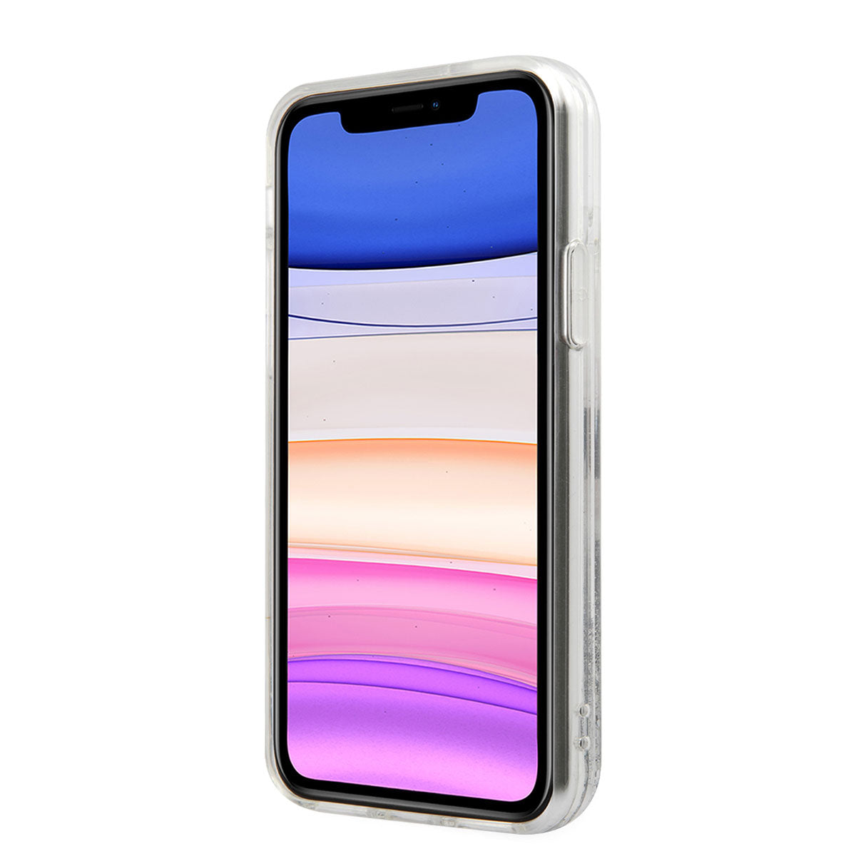 Karl Lagerfeld iPhone 11 Kılıf Sıvılı Simli Choupette Fun Dizayn Kapak - 6