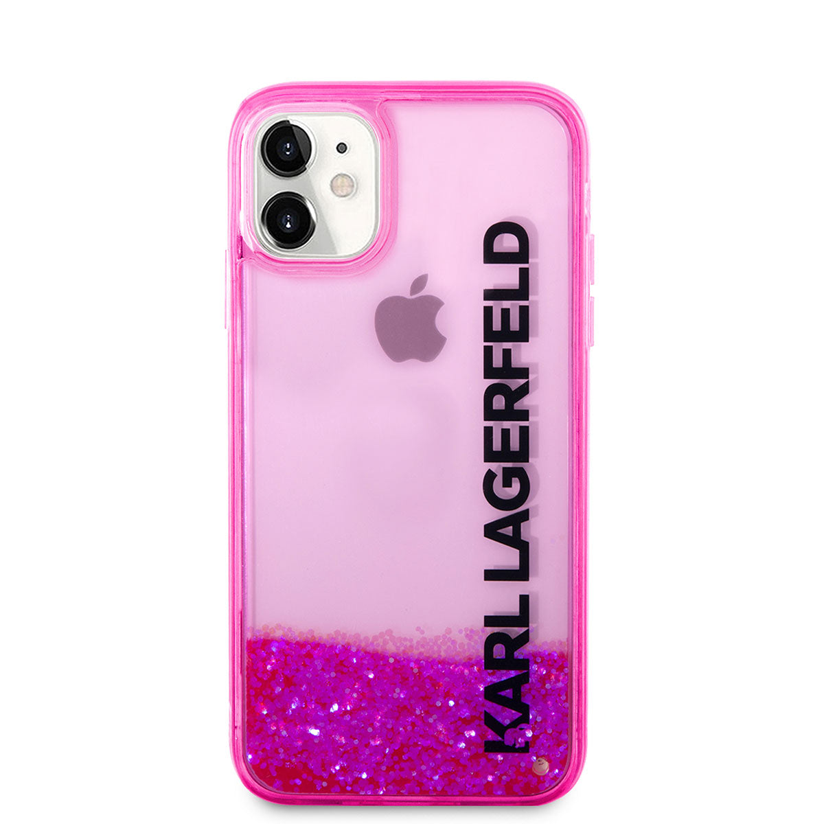 Karl Lagerfeld iPhone 11 Kılıf Sıvılı Simli Elong Dizayn Telefon Kılıfı - 6