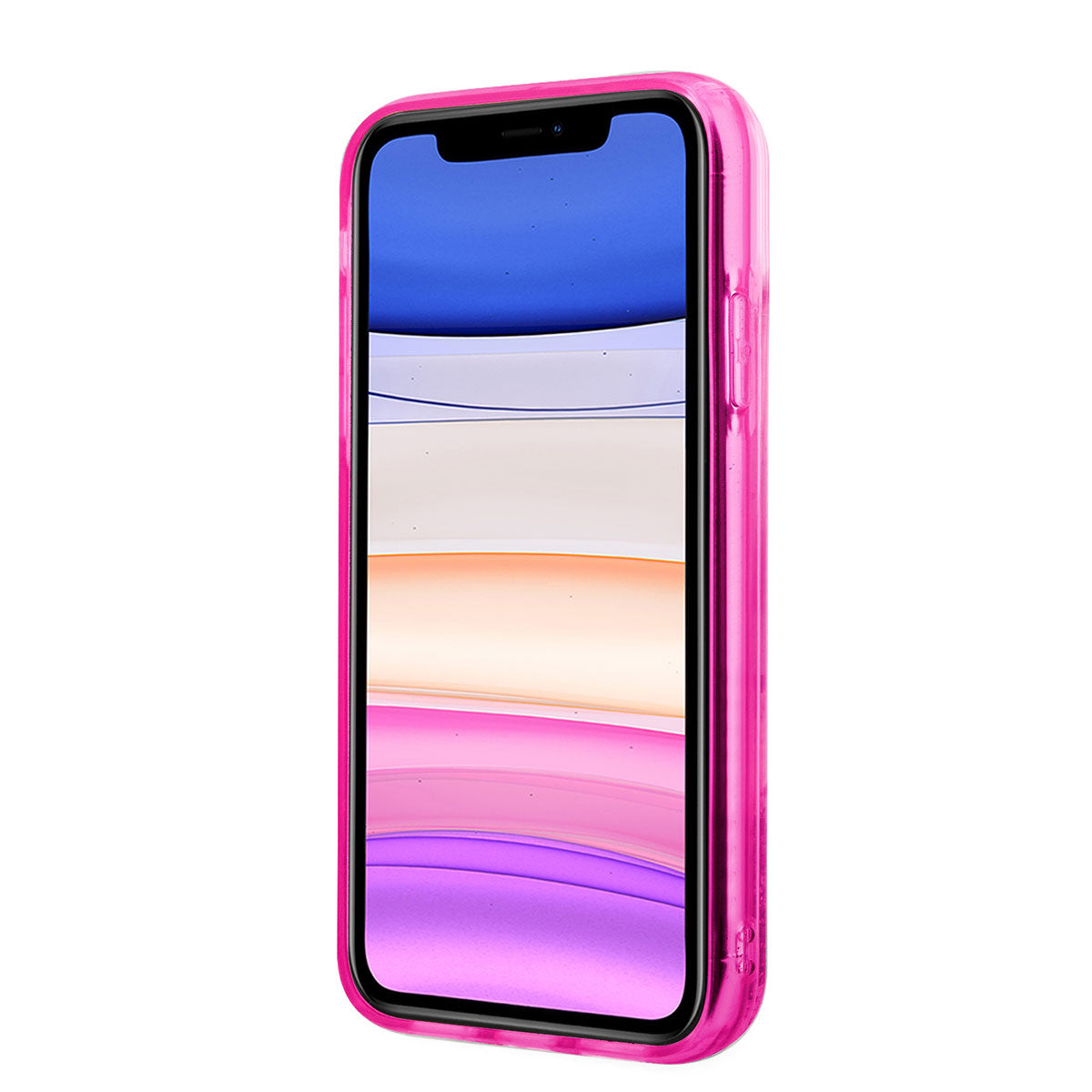 Karl Lagerfeld iPhone 11 Kılıf Sıvılı Simli RSG Dizayn Telefon Kılıfı - 2