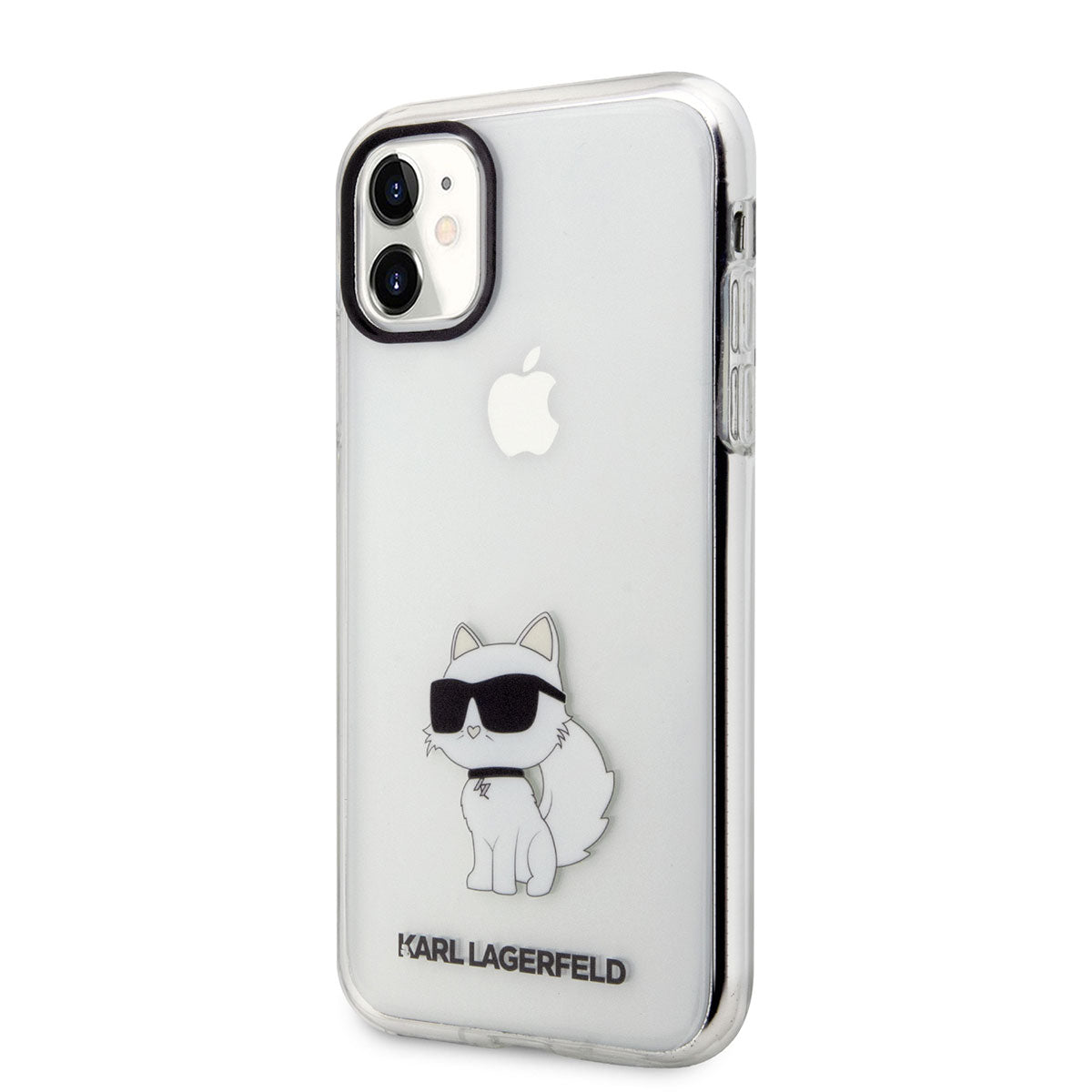 Karl Lagerfeld iPhone 11 Kılıf Transparan Choupette Dizayn Kapak - 4