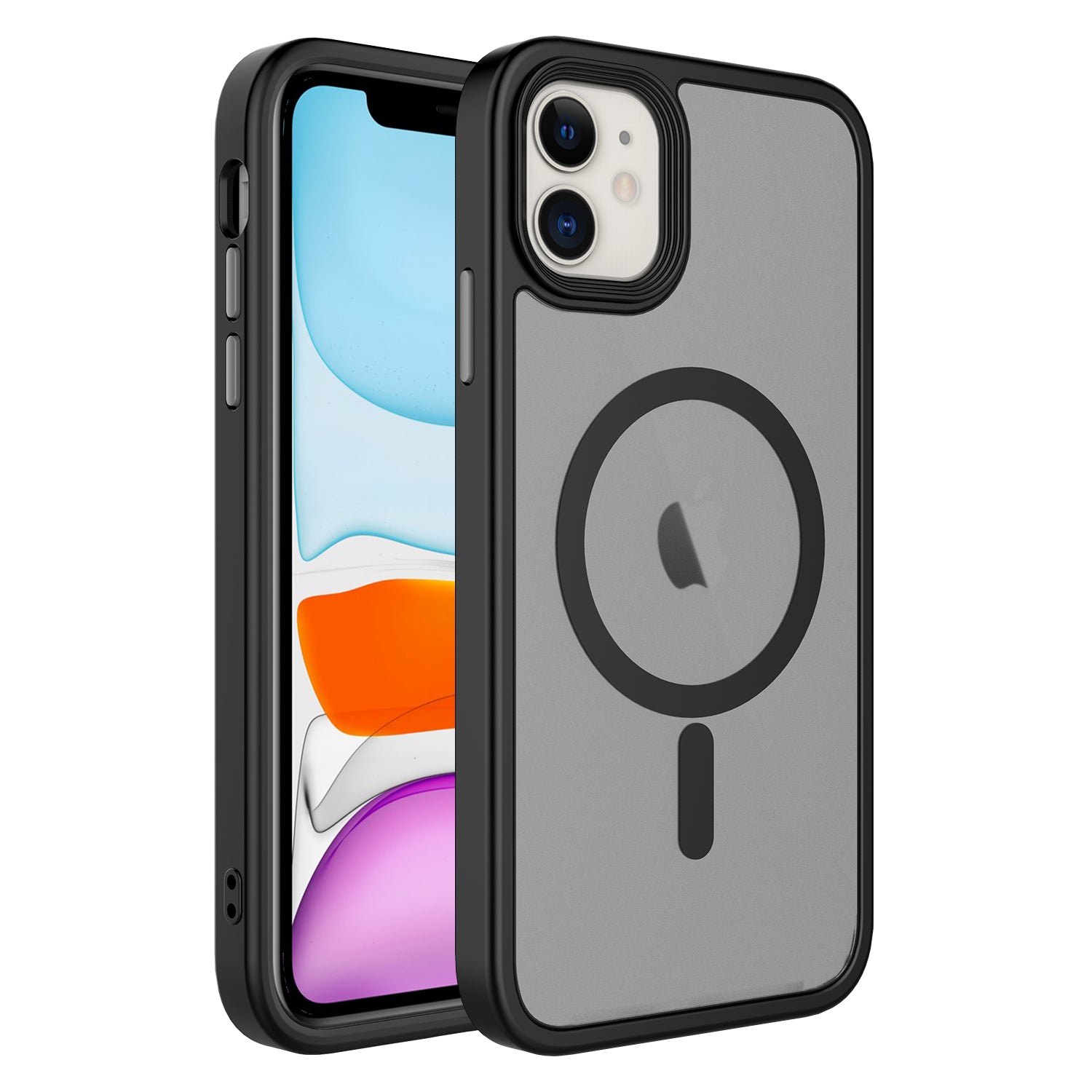 Cepax Matte Magsafe iPhone 11 Mat Arka Yüzey Kablosuz Şarj Özellikli Telefon Kılıfı - 2
