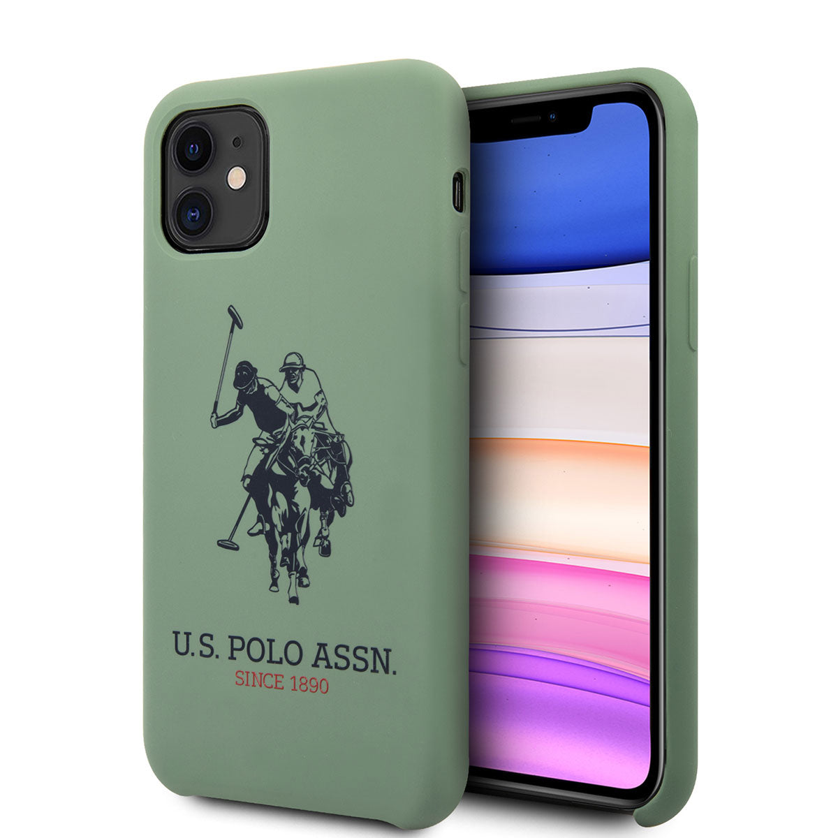 U.S. Polo Assn. Apple iPhone 11 Kılıf Silikon Büyük Logo Dizayn Telefon Kılıfı - 6