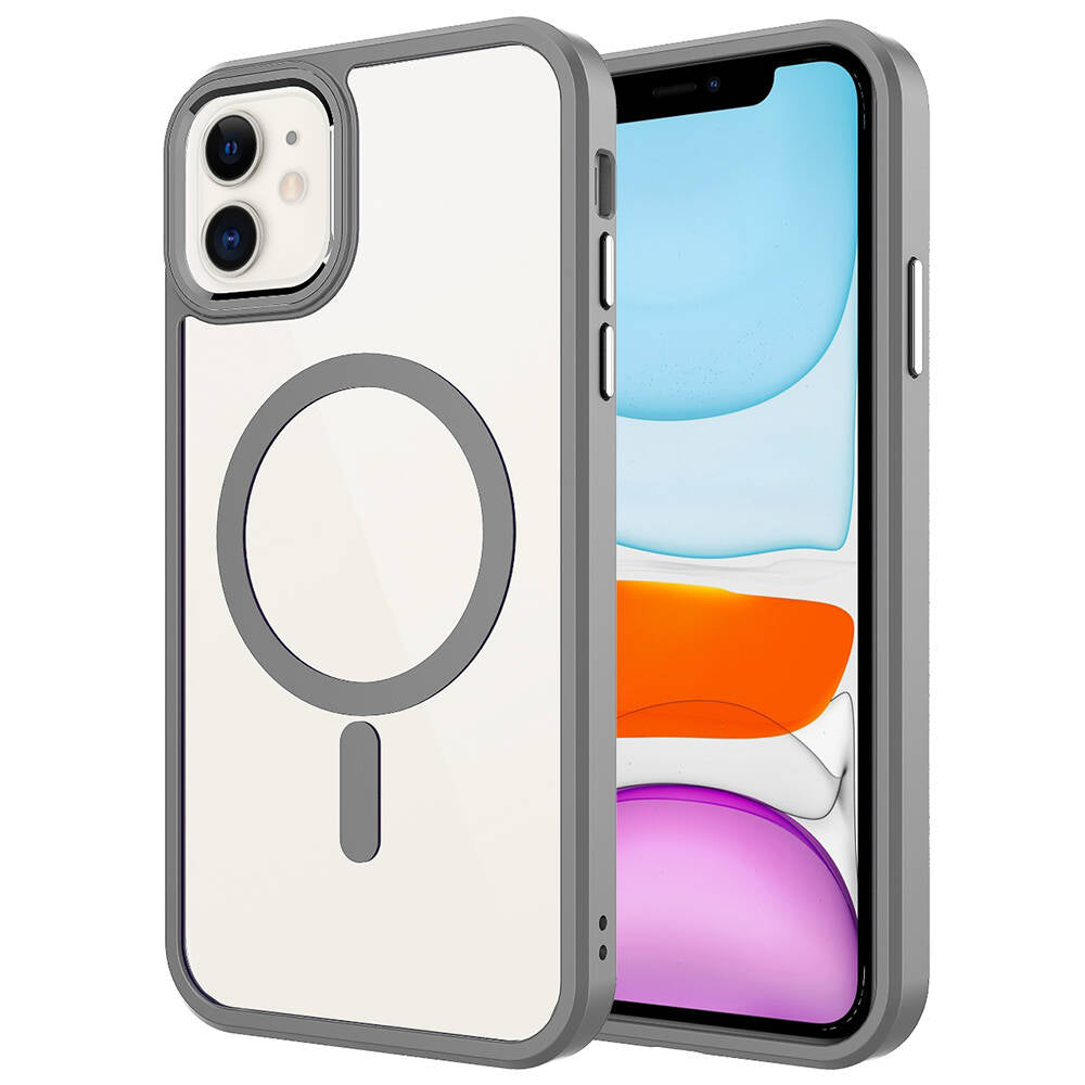 Cepax Chrome Magsafe iPhone 11 Kablosuz Şarj Özellikli Silikon Telefon Kılıfı - 12