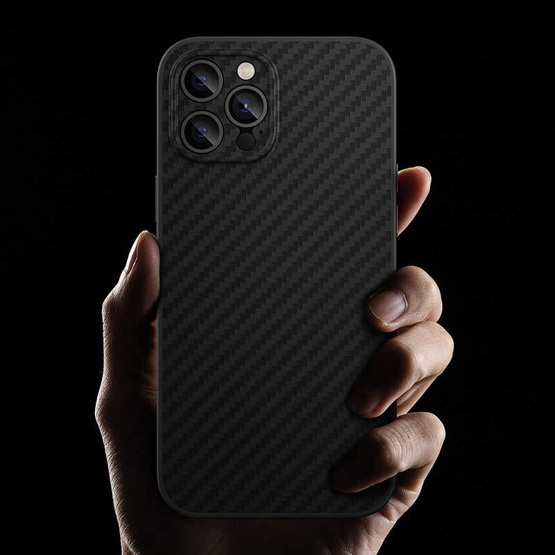 iPhone 12 Pro Max Kılıf Karbon Fiber Benks Hybrid Kevlar Kılıf - 7