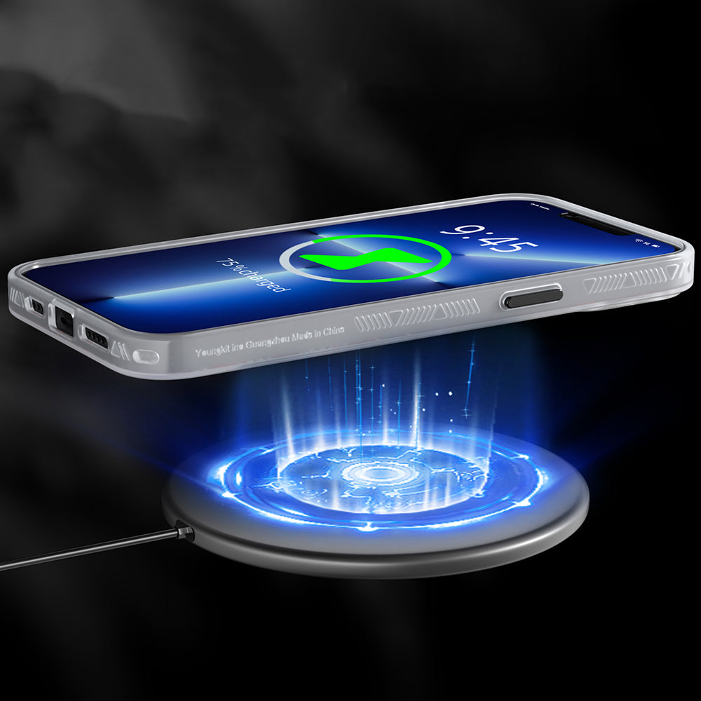 YoungKit Metaverse Serisi iPhone 12 Pro Max Kılıf M-safe Şarj Özellikli Telefon Kılıfı - 5