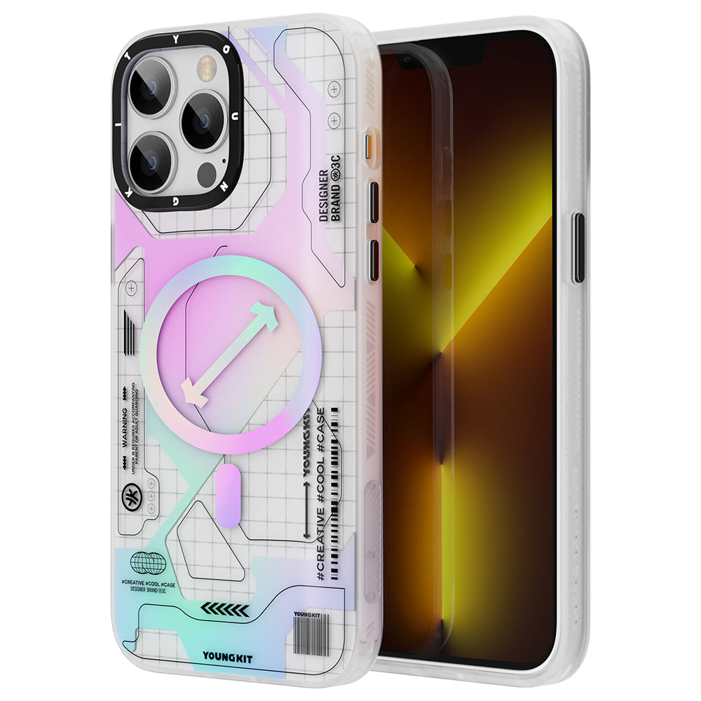 YoungKit Metaverse Serisi iPhone 12 Pro Max Kılıf M-safe Şarj Özellikli Telefon Kılıfı - 11